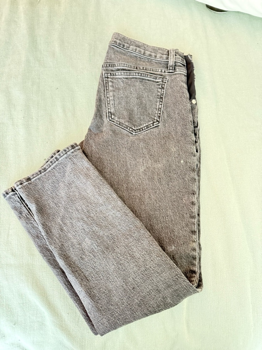 Madewell maternity Gray perfect vintage jeans